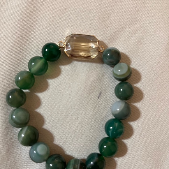 5pcs Boho Beaded Crystal Bracelet Set, Stackable Multi-Layer Handmade Stretch - Picture 4 of 11